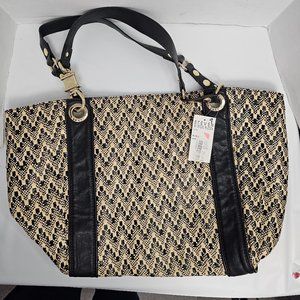 Steven by Steve Madden XL Tote Shoulder bag Multicolor with Faux leather straps